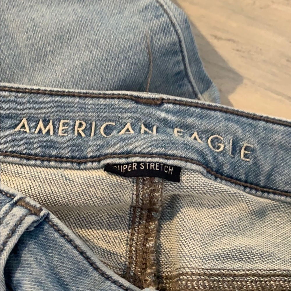 AE Super Stretch Skinny HW Jegging Light Wash 8/18​​​​​​​​​ - Picture 5 of 8